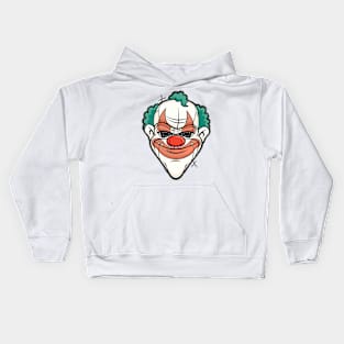 Scary Mask Clown Halloween Kids Hoodie